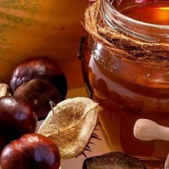 Мёд Абхазский каштановый ~ 500 гр.
