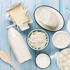 Молочная фермерская корзина от Татьяны Павловны, 9 шт. ~ 3.2 кг.