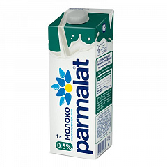 Молоко Parmalat ультрапастеризованное, 0.5% ~ 1 л.